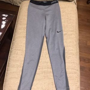 Women’s Gray Nike Pro Leggings